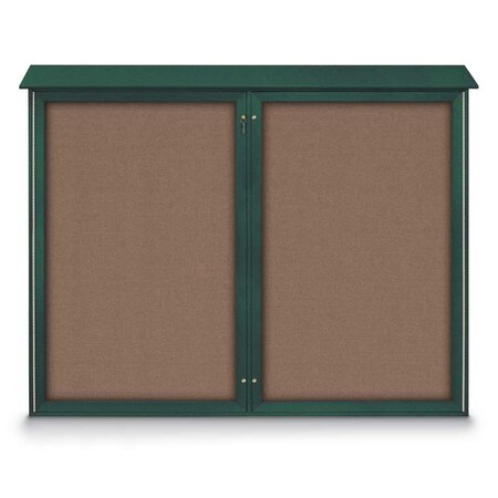 United Visual Products Single Door Enclosed Indoor Letterboard UV1124-WHITE-BLUE